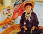 Ренуар Девушка в лодке Каноэ 1877г