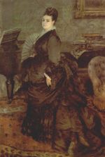 Ренуар Портрет мадам Хартман 1874г