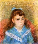 Ренуар Портрет маленькой девочки Элизабет Мэтр 1879г