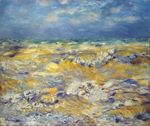 Ренуар Морской пейзаж у Берневаля 1879г