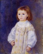 Ренуар Ребёнок в белом платье Люси Берард 1883г