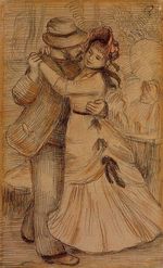 Ренуар Танцы в пригороде 1883г