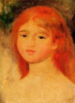 Ренуар Девушка с каштановыми волосами 1882г