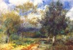 Ренуар Пейзаж с солнцем 1881г
