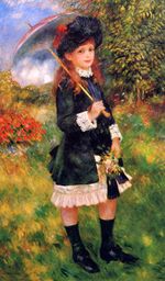 Ренуар Девочка с зонтиком Алина Нюьенс 1883г
