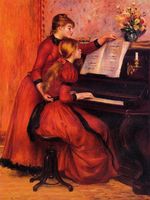 Ренуар Урок фортепиано 1889г