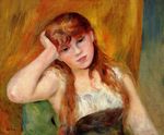 Ренуар Молодая светловолосая женщина 1886г