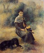 Ренуар Девочка с собакой 1888г
