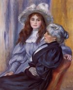 Ренуар Берта Моризо и её дочь Жюли Мане 1894г