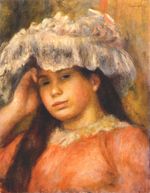 Ренуар Девушка в шляпе 1894г