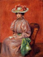 Ренуар Сидящая женщина 1895г