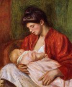 Ренуар Молодая мать 1898г