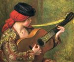 Ренуар Юная испанка с гитарой 1898г