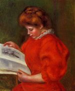Ренуар Девушка изучает рисунок 1896г