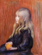 Ренуар Коко держит апельсин 1904г