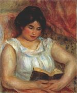 Ренуар Габриэль за чтением 1906г