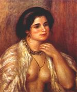 Ренуар Габриэль с открытой грудью 1907г