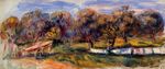 Ренуар Пейзаж с садом 1910г