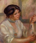 Ренуар Женщина с ожерельем 1910г