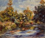 Ренуар Пейзаж с рекой 1917г