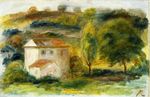 Ренуар Пейзаж с белыми домами 1916г