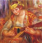 Ренуар Женщина с мандолиной 1919г